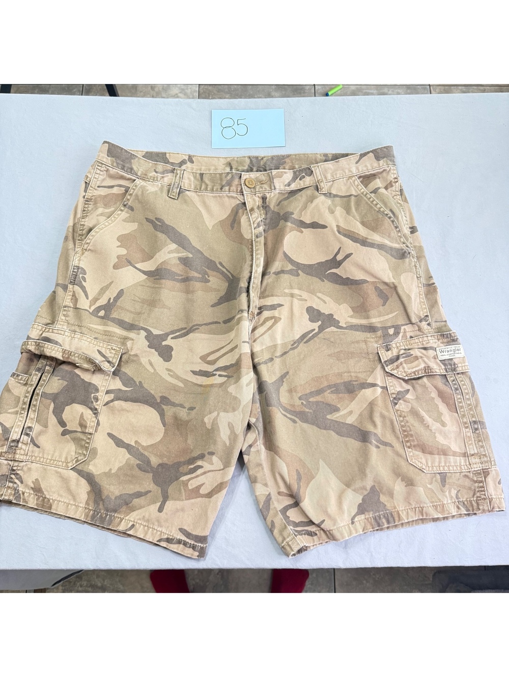 Wrangler Men's Camo Cargo Shorts Size 40